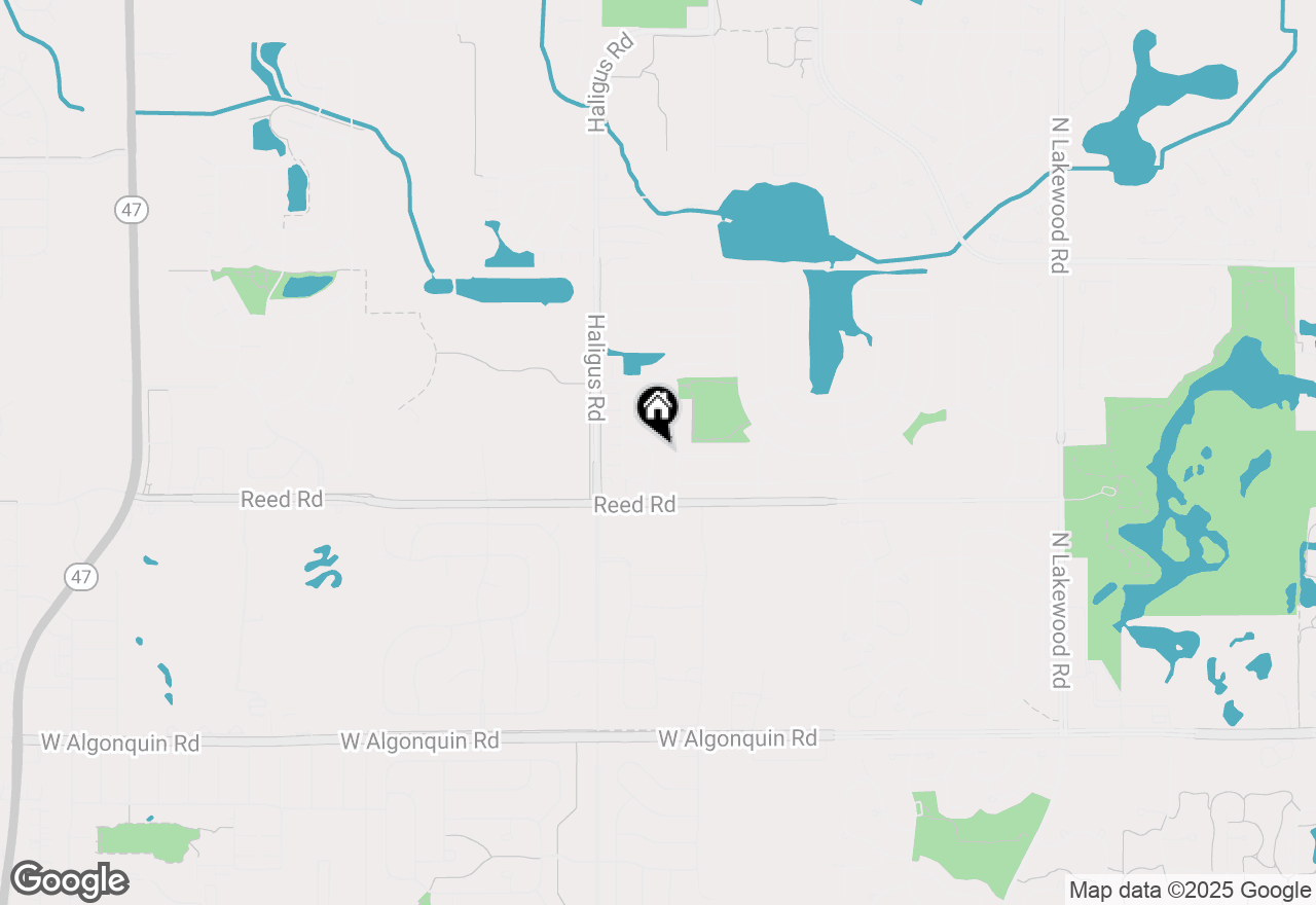 Map of 10006 Thornton Way, Huntley, IL 60142