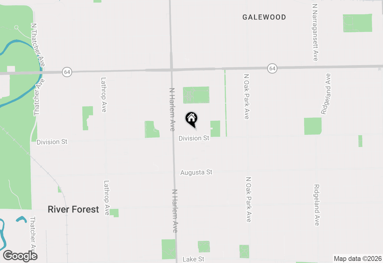 Map of 919 Belleforte Avenue, Oak Park, IL 60302