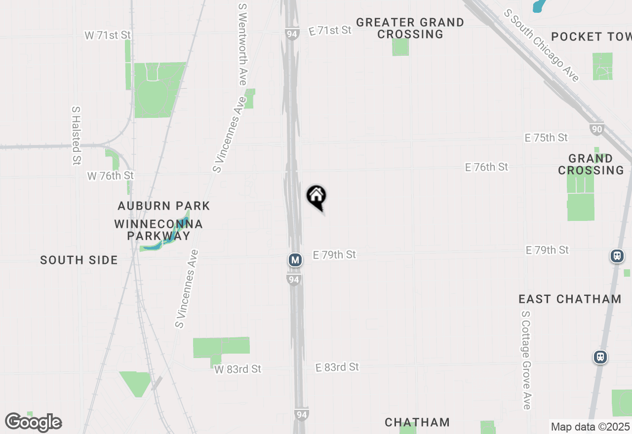 Map of 7738 S Wabash Avenue, Chicago, IL 60619