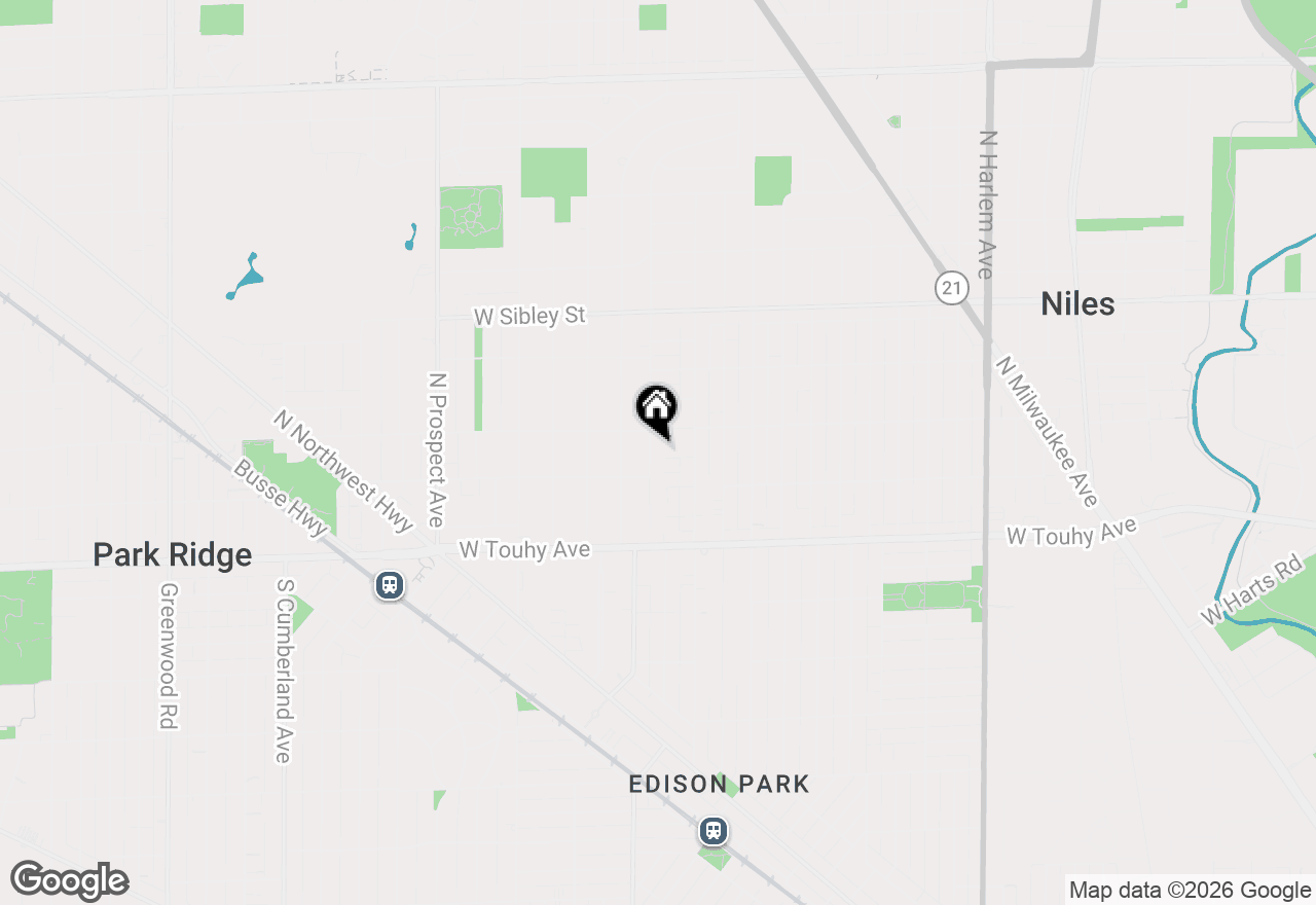 Map of 221 East Avenue, Park Ridge, IL 60068