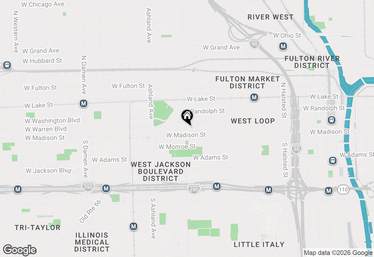 Map of 17 N Loomis Street #4D, Chicago, IL 60607
