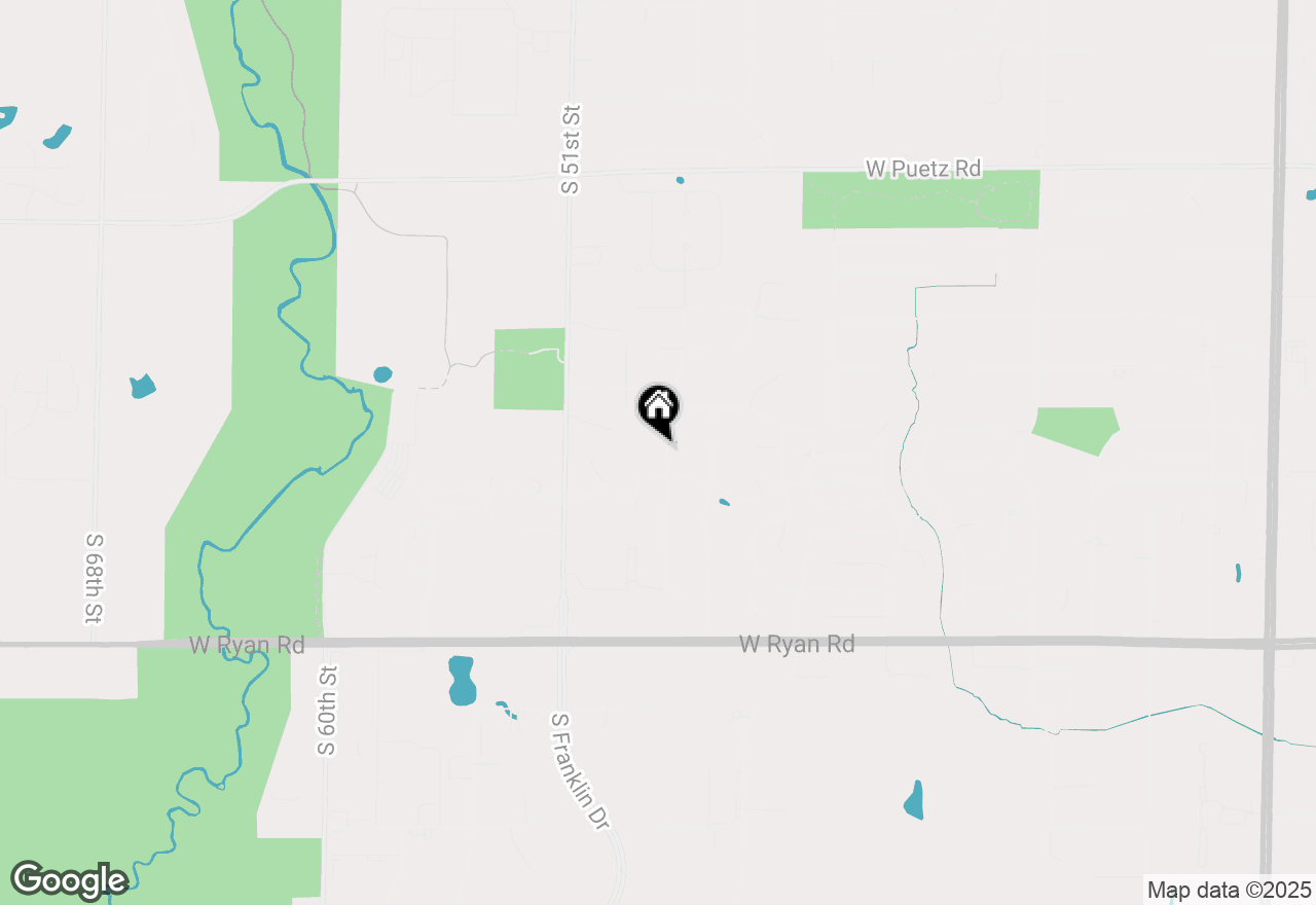 Map of 9165 S 47th St, Franklin, WI 53132