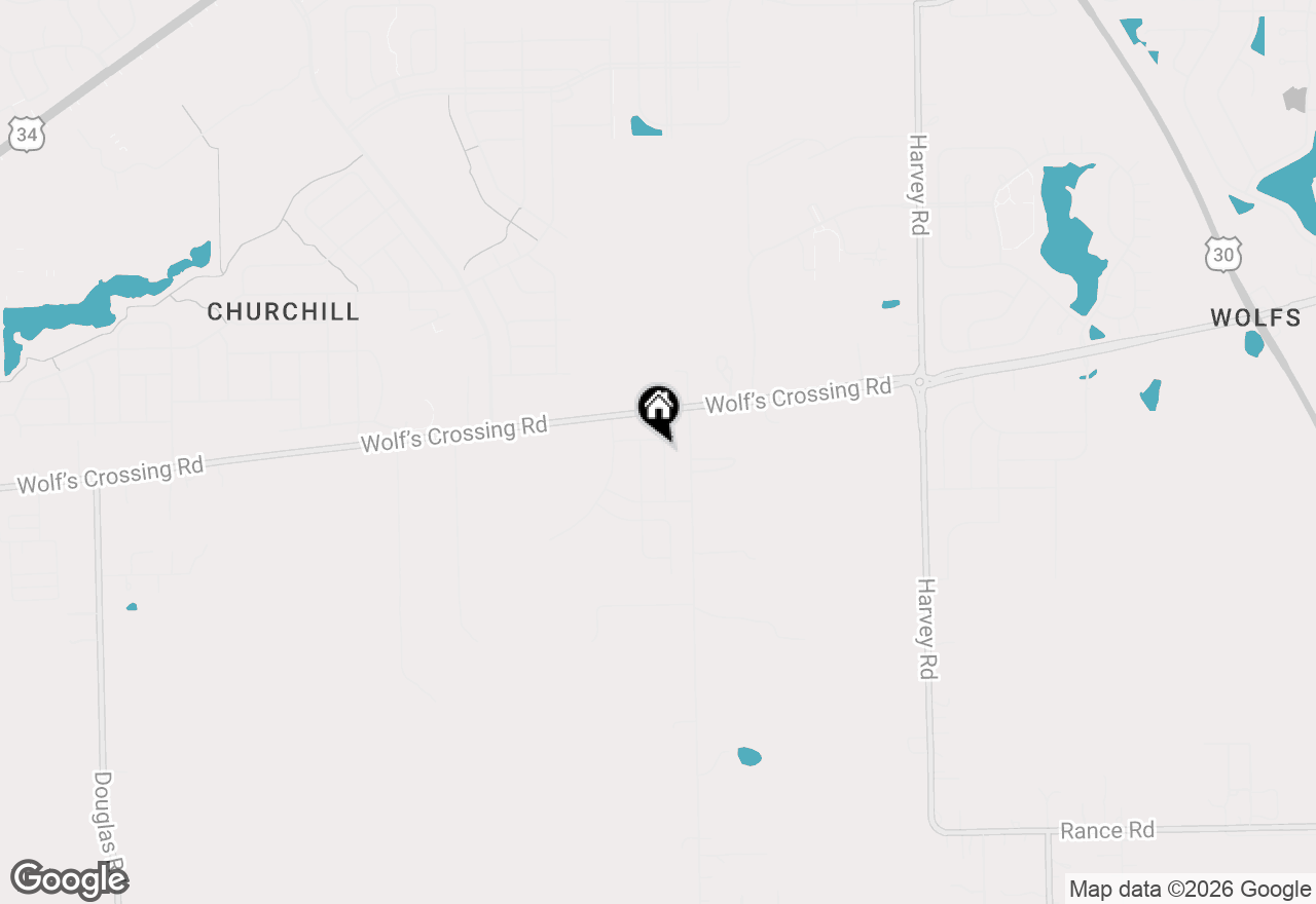 Map of 2142 Bodega Road, Oswego, IL 60543