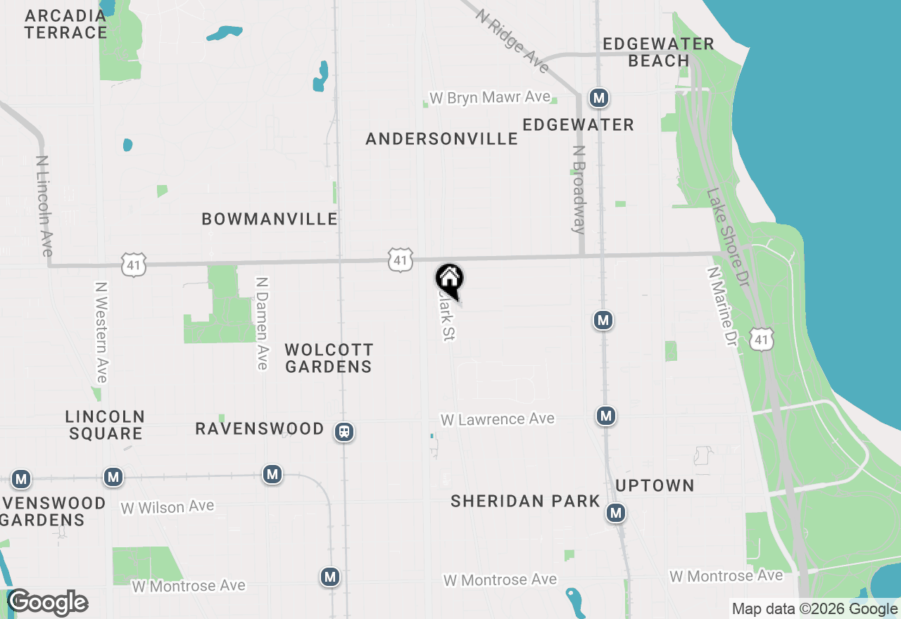 Map of 5053 N Clark Street #3N, Chicago, IL 60640