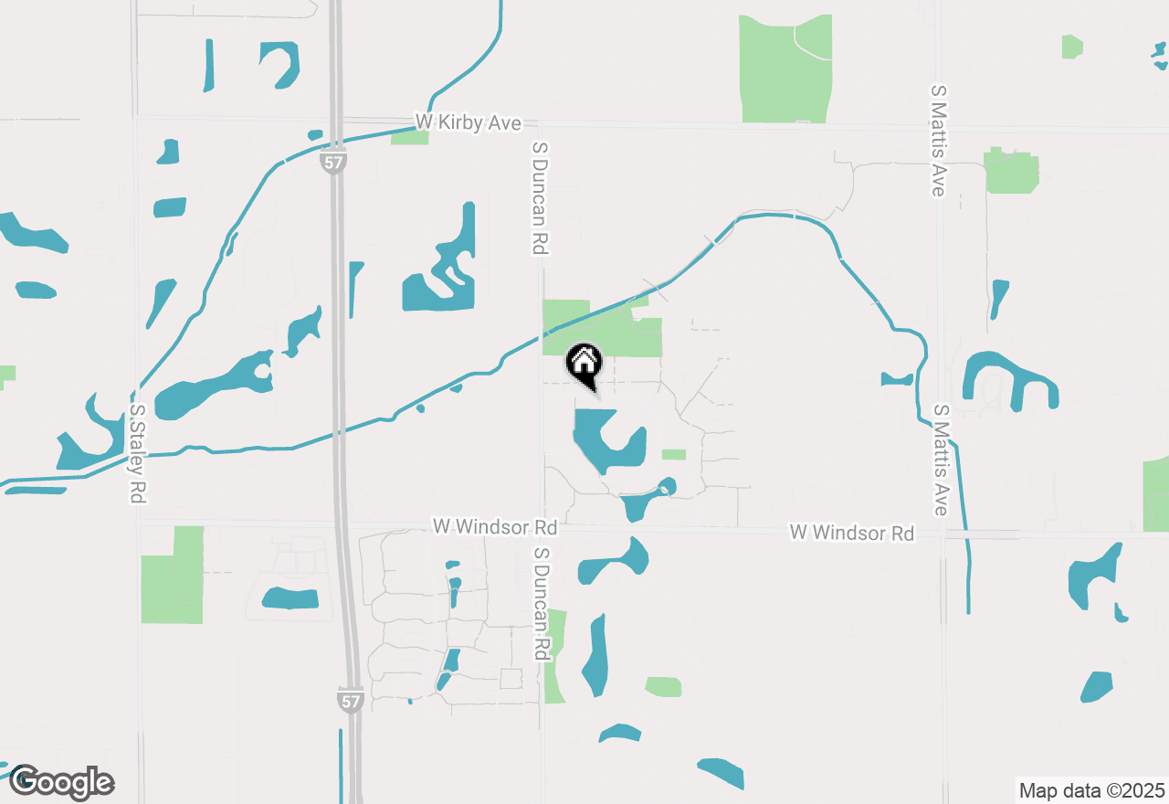 Map of 2903 Prairie Meadow Drive, Champaign, IL 61822