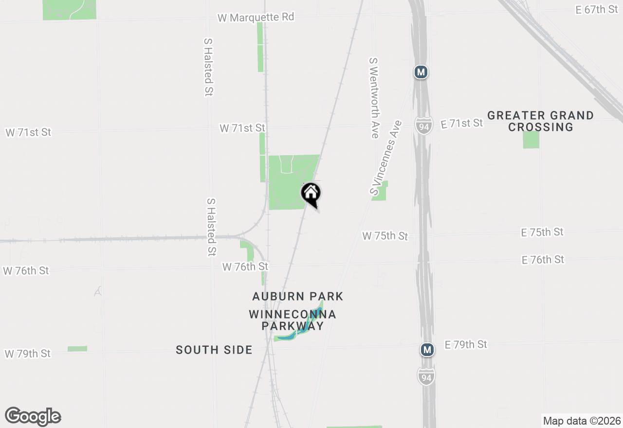 Map of 7409 S Eggleston Avenue, Chicago, IL 60621