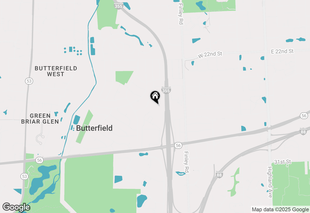 Map of 2S361 Glen Park Road, Lombard, IL 60148