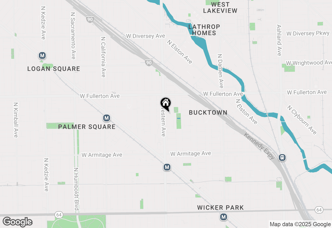 Map of 2227 N Western Avenue, Chicago, IL 60647