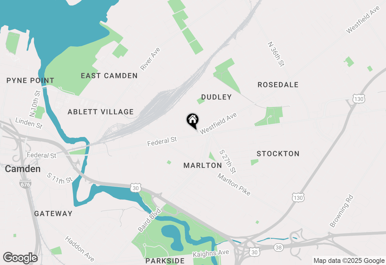 Map of 2513 Federal Street, Camden, NJ 08105