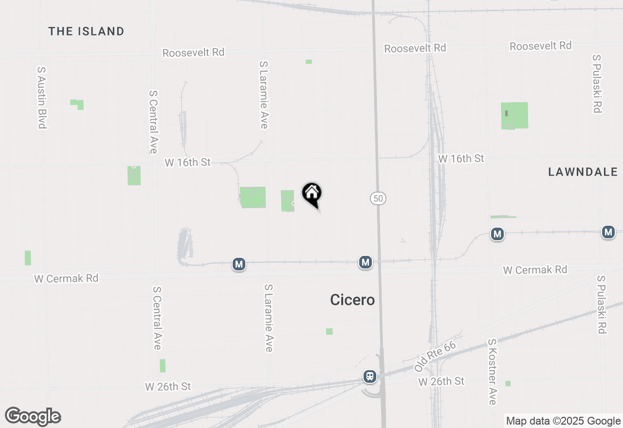 Map of 1837 S 50th Court, Cicero, IL 60804