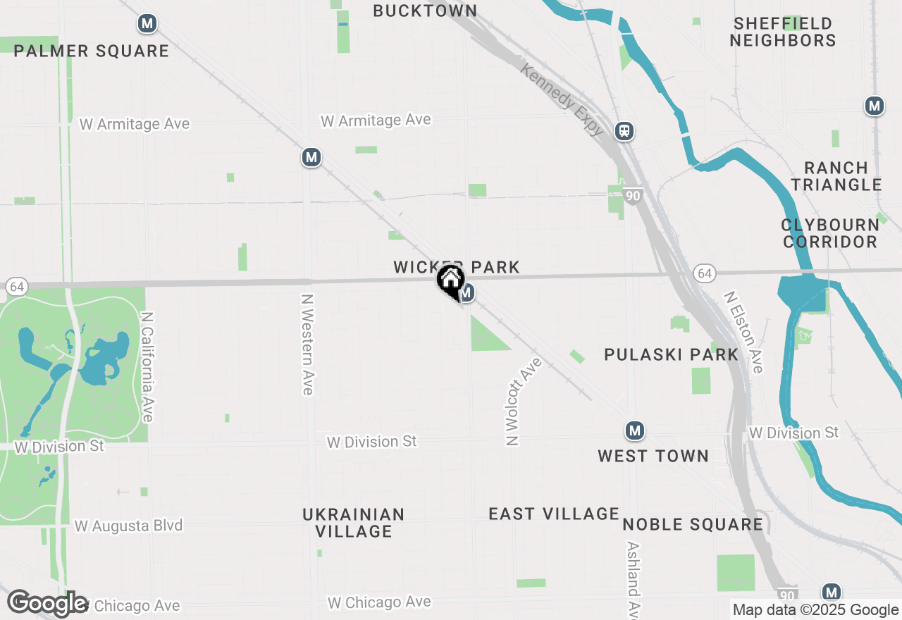 Map of 2029 W Pierce Avenue #4W, Chicago, IL 60622