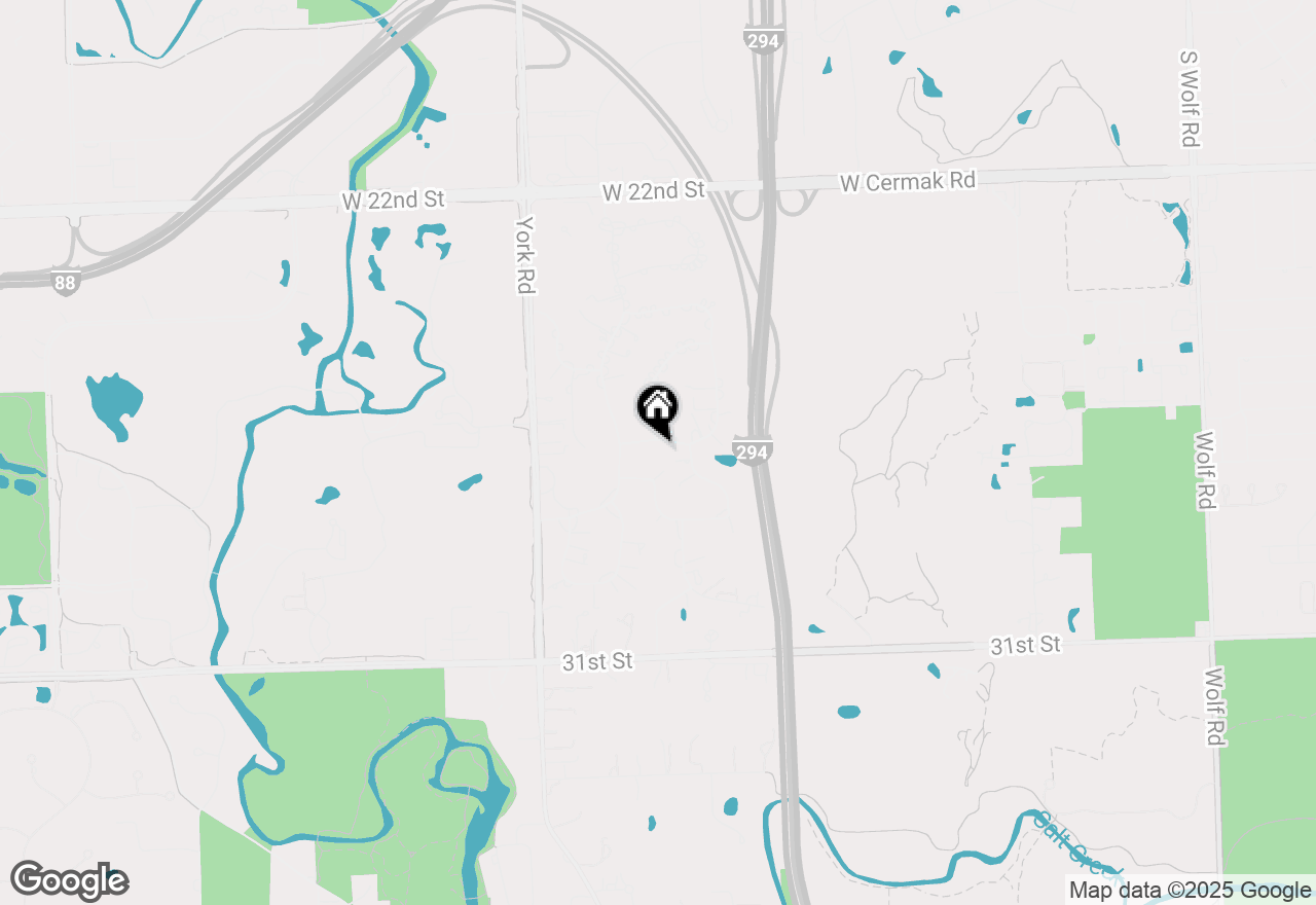 Map of 7 Sheffield Lane, Oak Brook, IL 60523