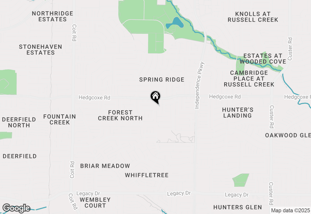 Map of 7900 Saragosa Creek Drive, Plano, TX 75025