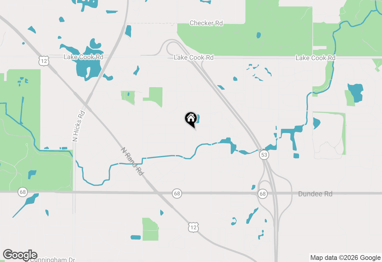 Map of 1928 N High Grove Lane, Palatine, IL 60074