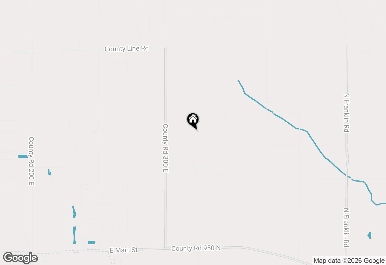 Map of (Address confidential), Greenwood, Indiana 46143