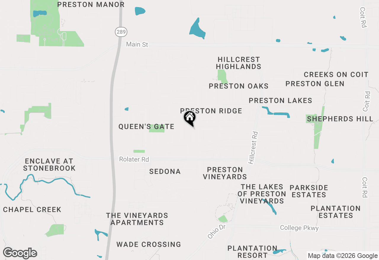Map of 7670 Kings Ridge Road, Frisco, TX 75035