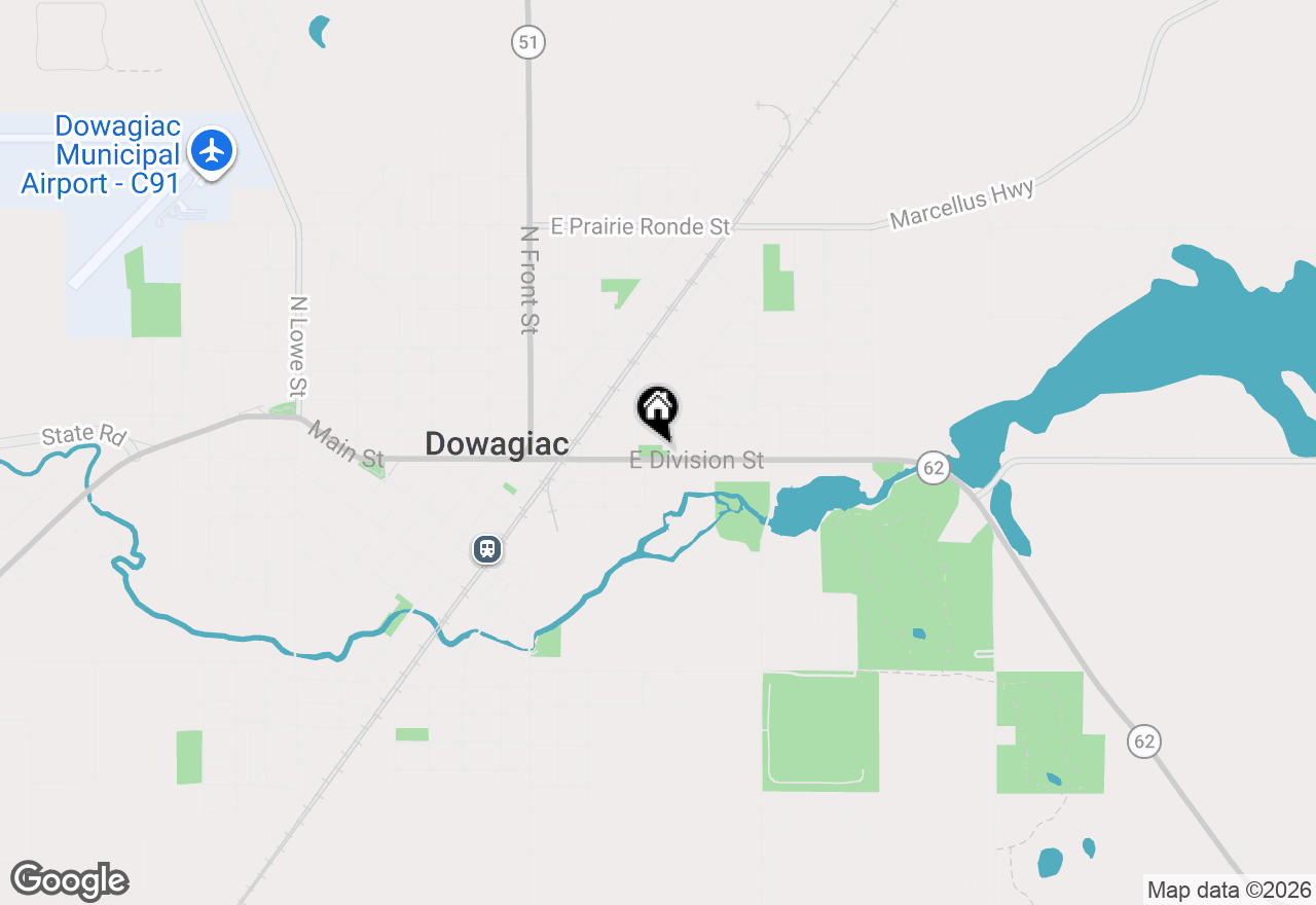 Map of 101 Lester Avenue, Dowagiac, MI 49047