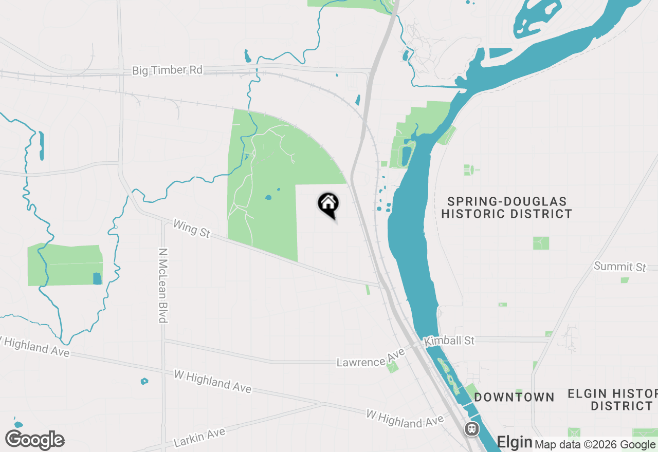 Map of 610 Mcclure Avenue, Elgin, IL 60123