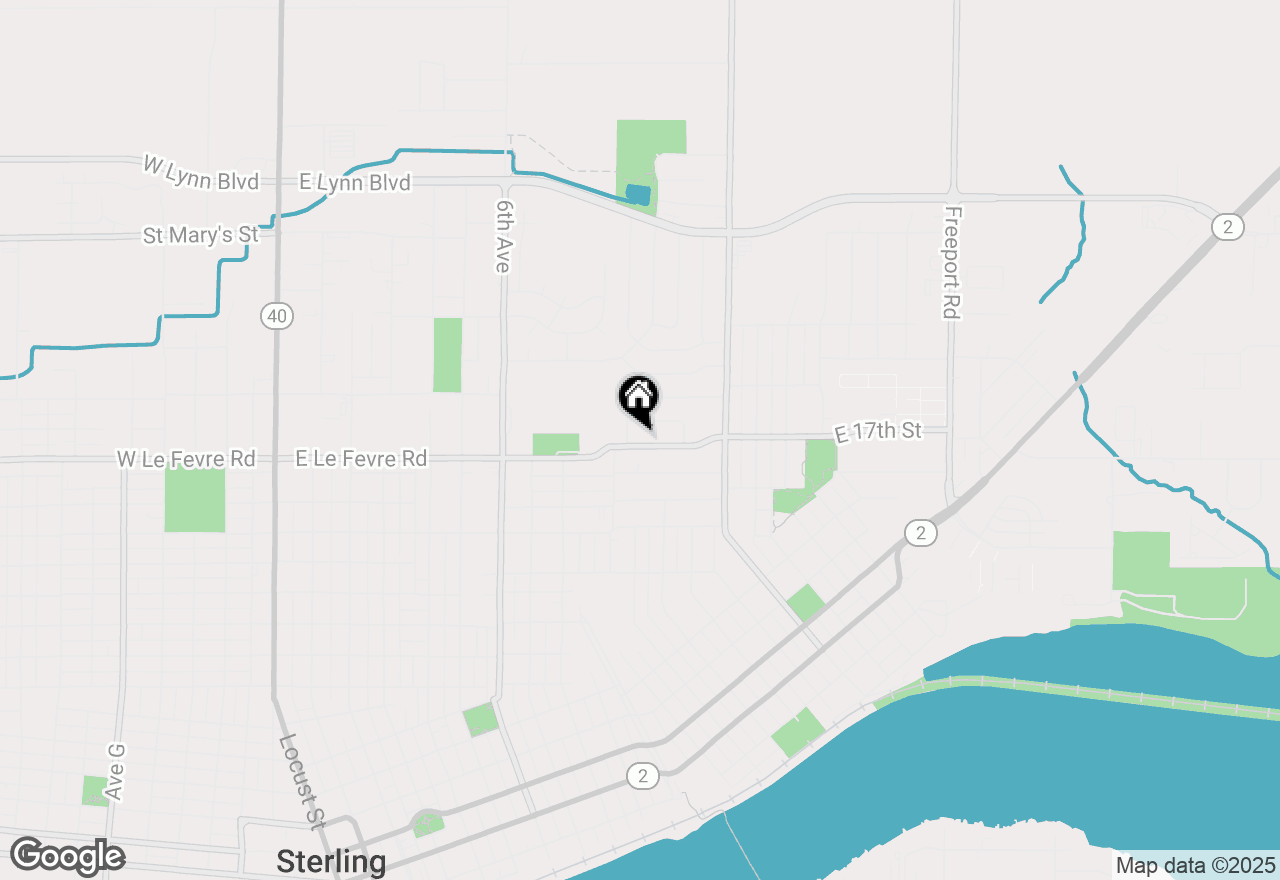 Map of 1202 E Lefevre Road, Sterling, IL 61081
