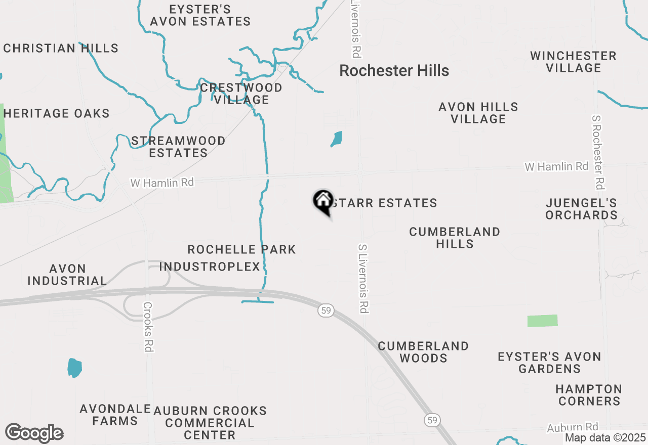 Map of 1153 Prescott Drive, Rochester, MI 48309