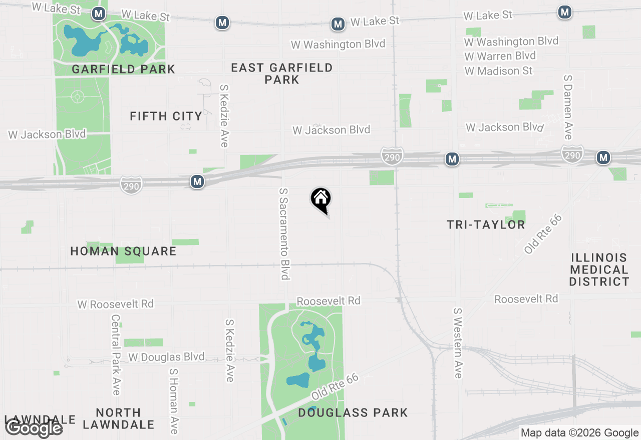 Map of 2847 W Lexington Street, Chicago, IL 60612