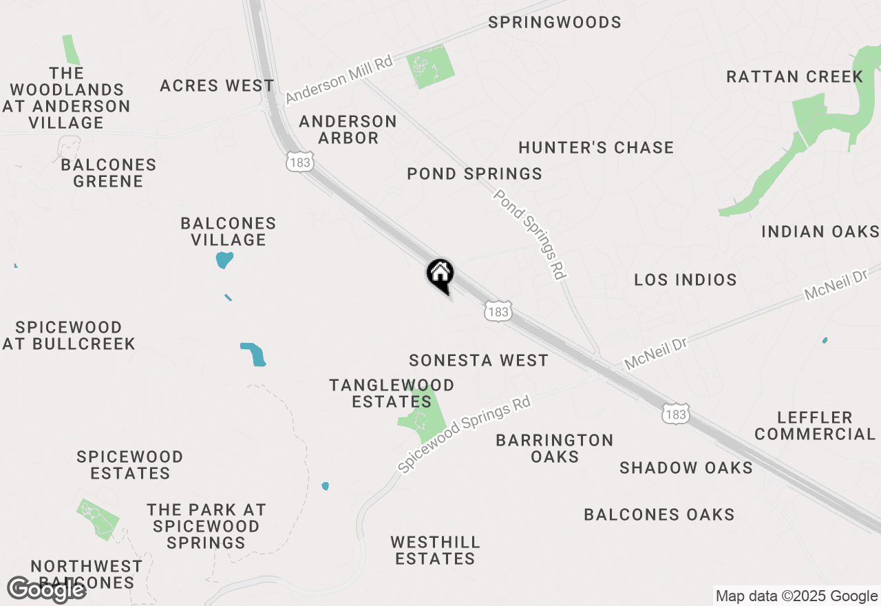 Map of 8600 Fathom Cir #1107, Austin, TX 78750