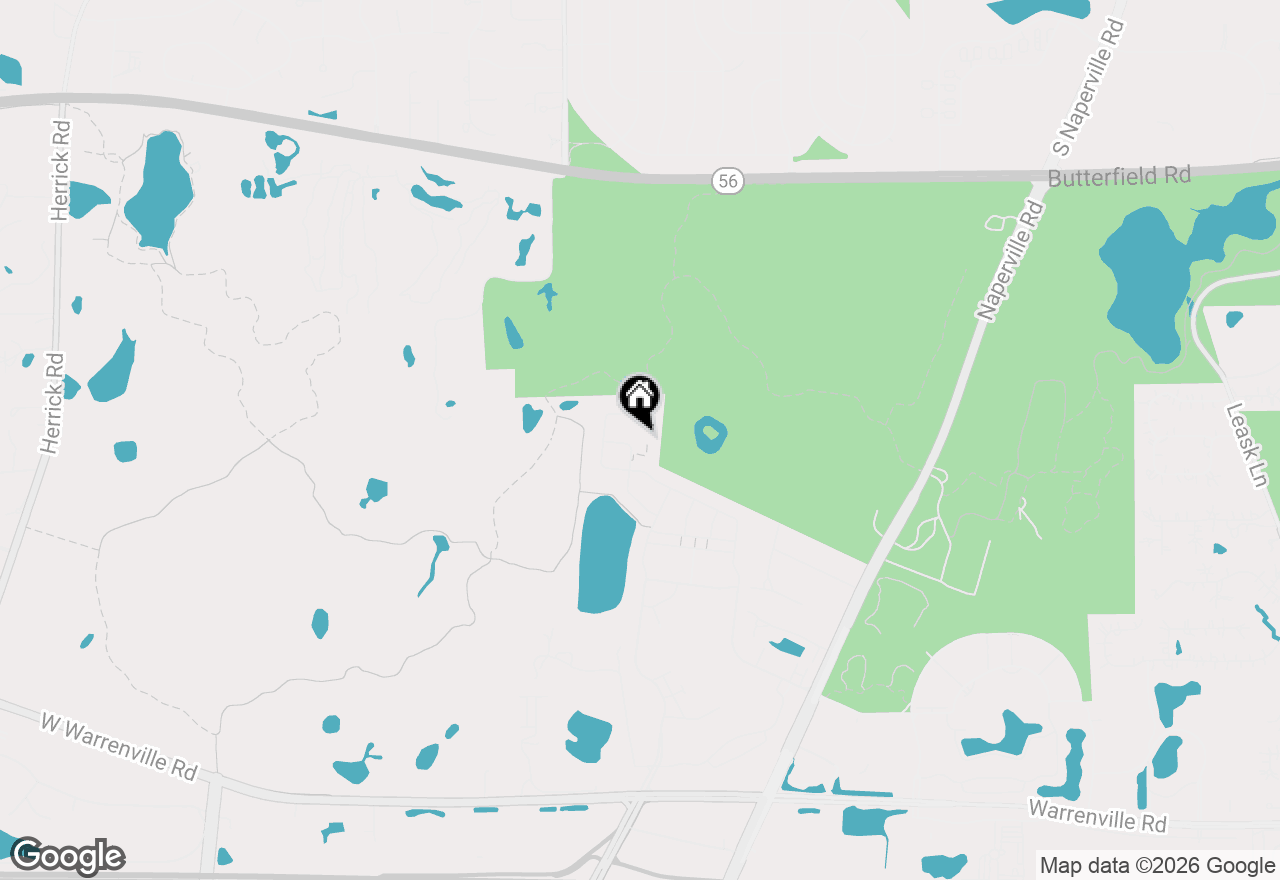 Map of 1127 Hibbard Road, Naperville, IL 60563