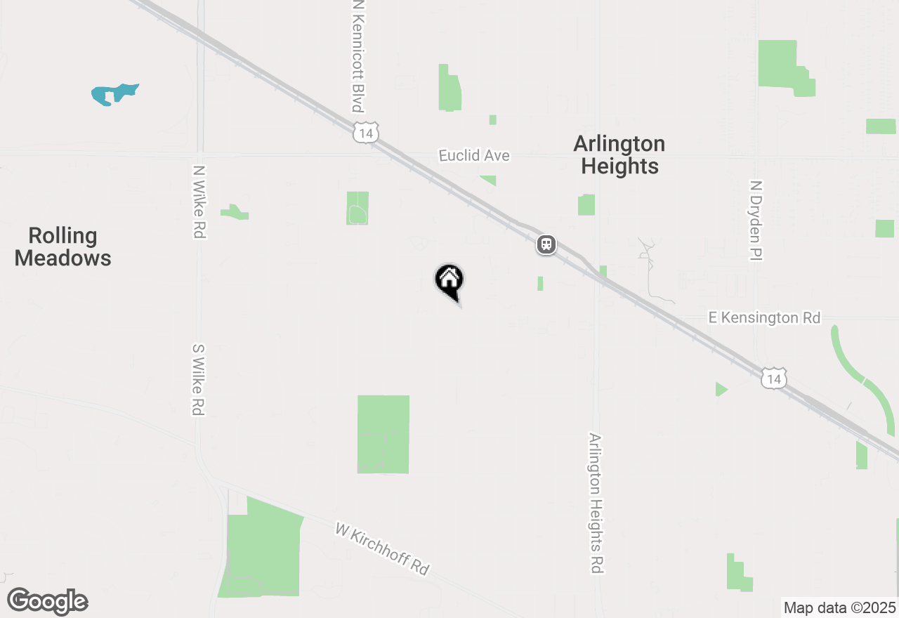 Map of 510 W Sigwalt Street, Arlington Heights, IL 60005