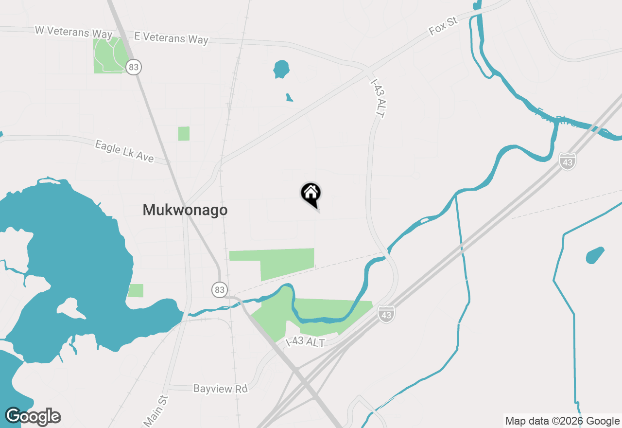 Map of 642 Small Farm Rd, Mukwonago, WI 53149