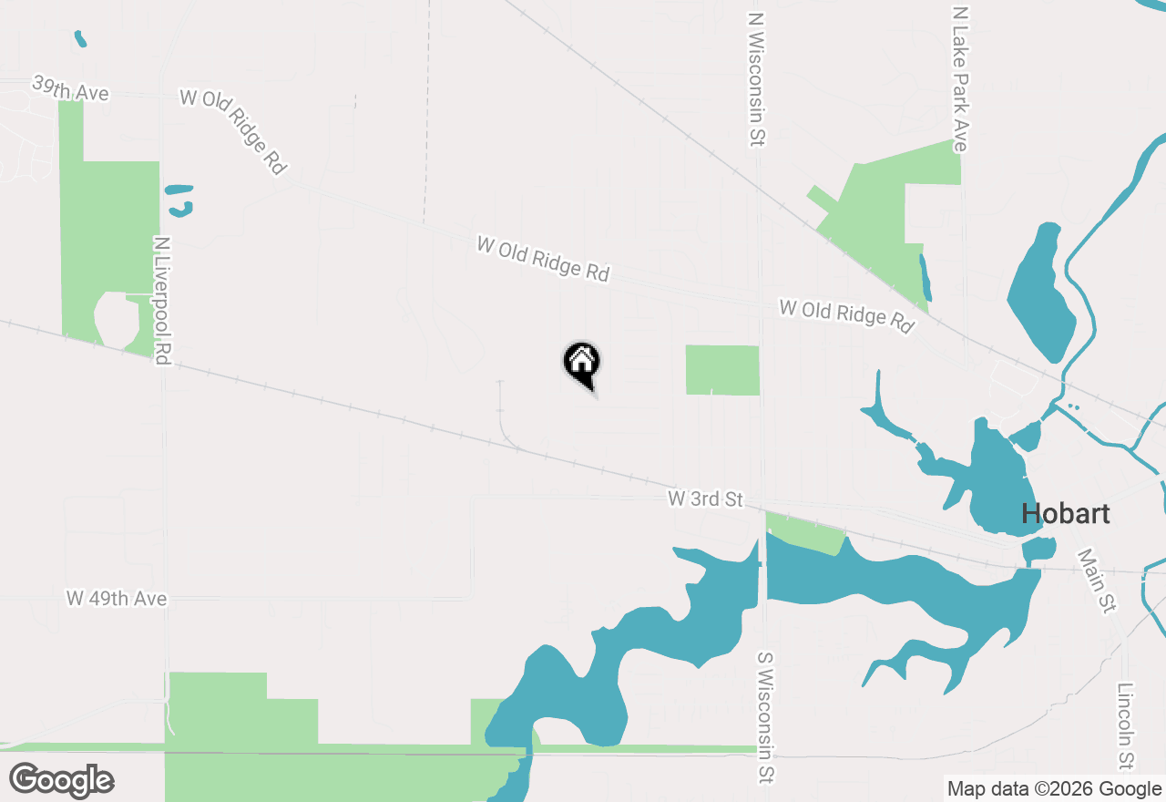 Map of 1419 W Cleveland Avenue, Hobart, IN 46342