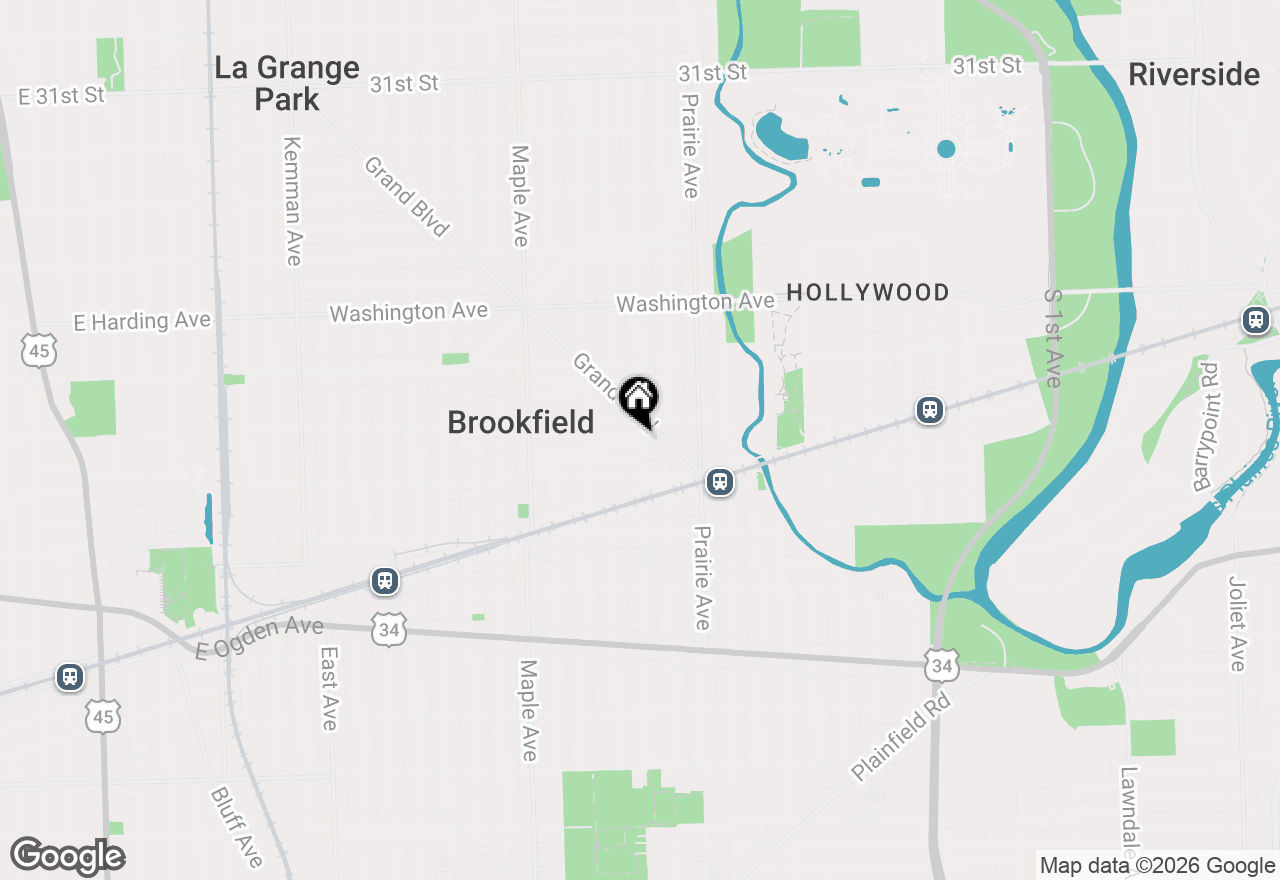 Map of 3708 Sunnyside Avenue, Brookfield, IL 60513