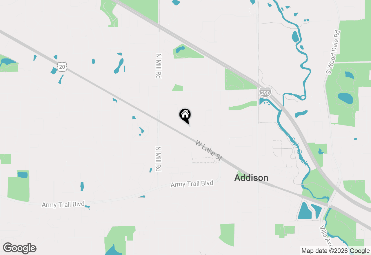 Map of 417 W Stone Avenue #A, Addison, IL 60101