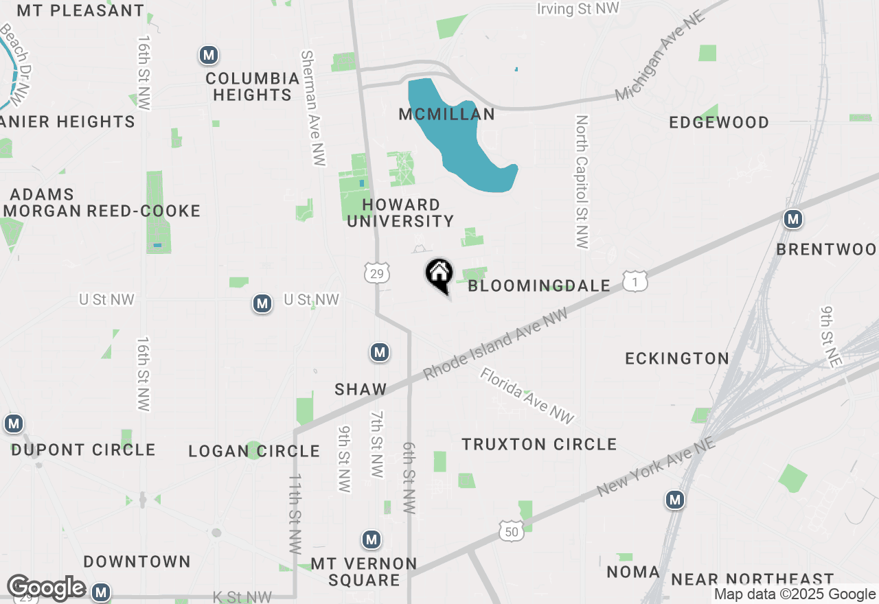 Map of 409 U Street Nw, Washington, DC 20001