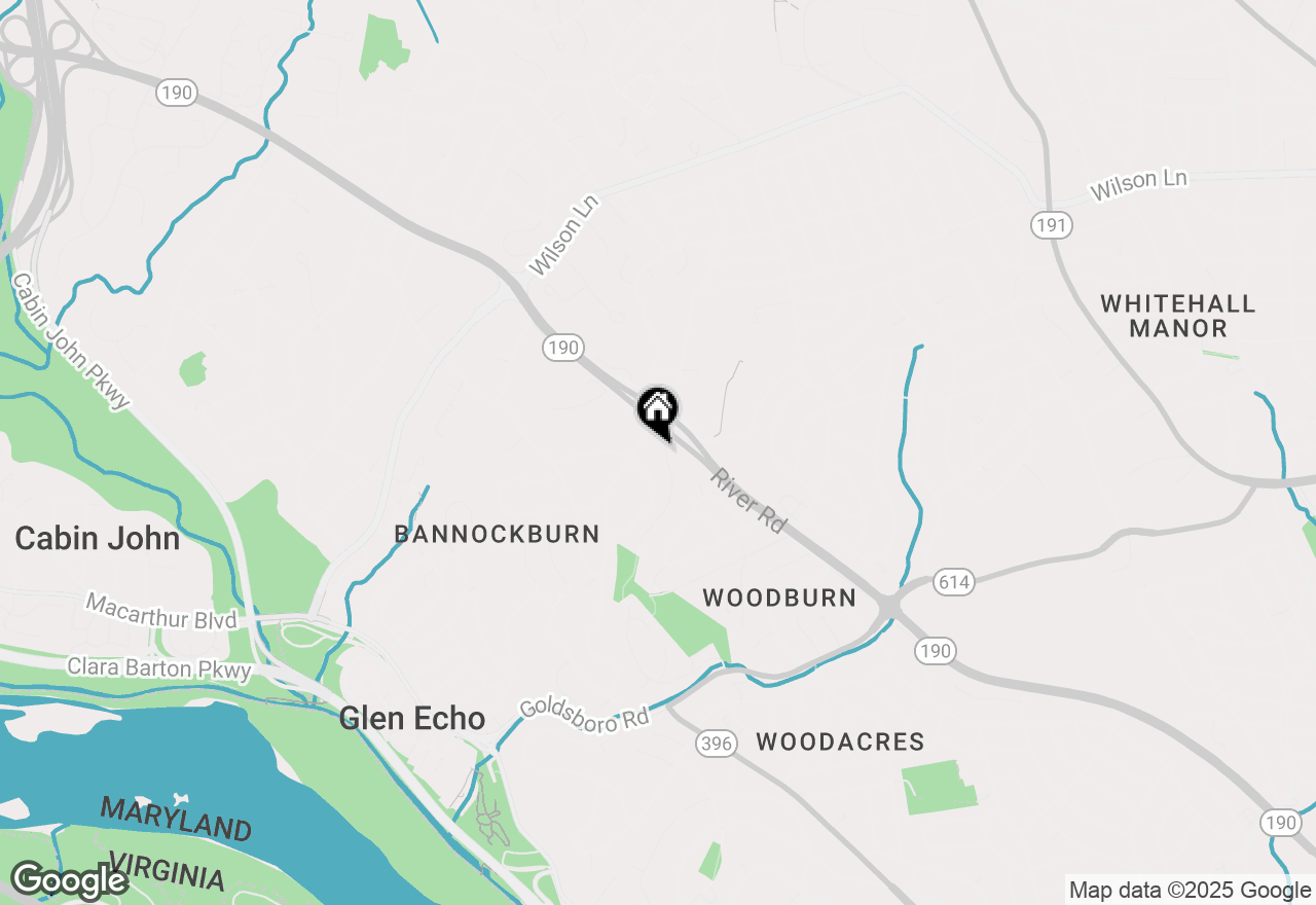 Map of 6570 Fallwind Lane, Bethesda, MD 20817