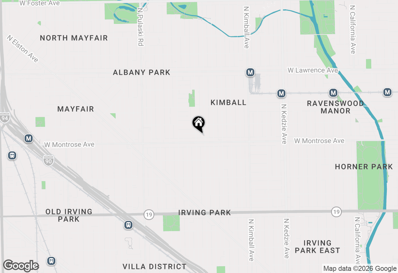 Map of 4423 N Lawndale Avenue #2A, Chicago, IL 60625