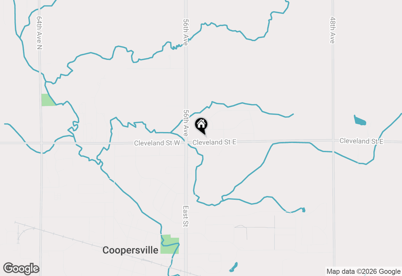Map of 75 Cleveland Street E, Coopersville, MI 49404