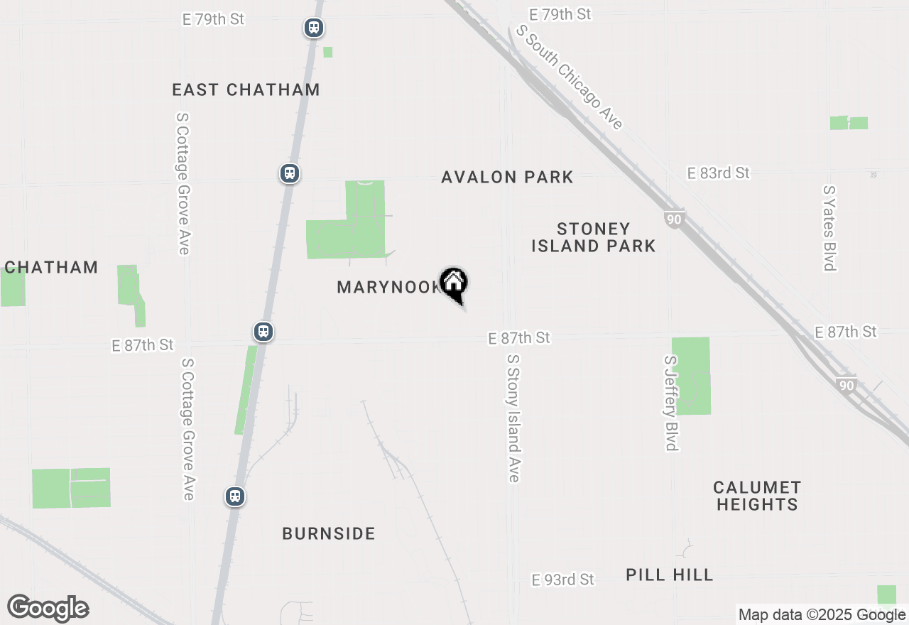 Map of 8621 S Dante Avenue, Chicago, IL 60619