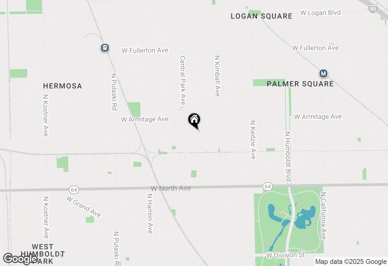 Map of 3544 W Cortland Street #BA, Chicago, IL 60647