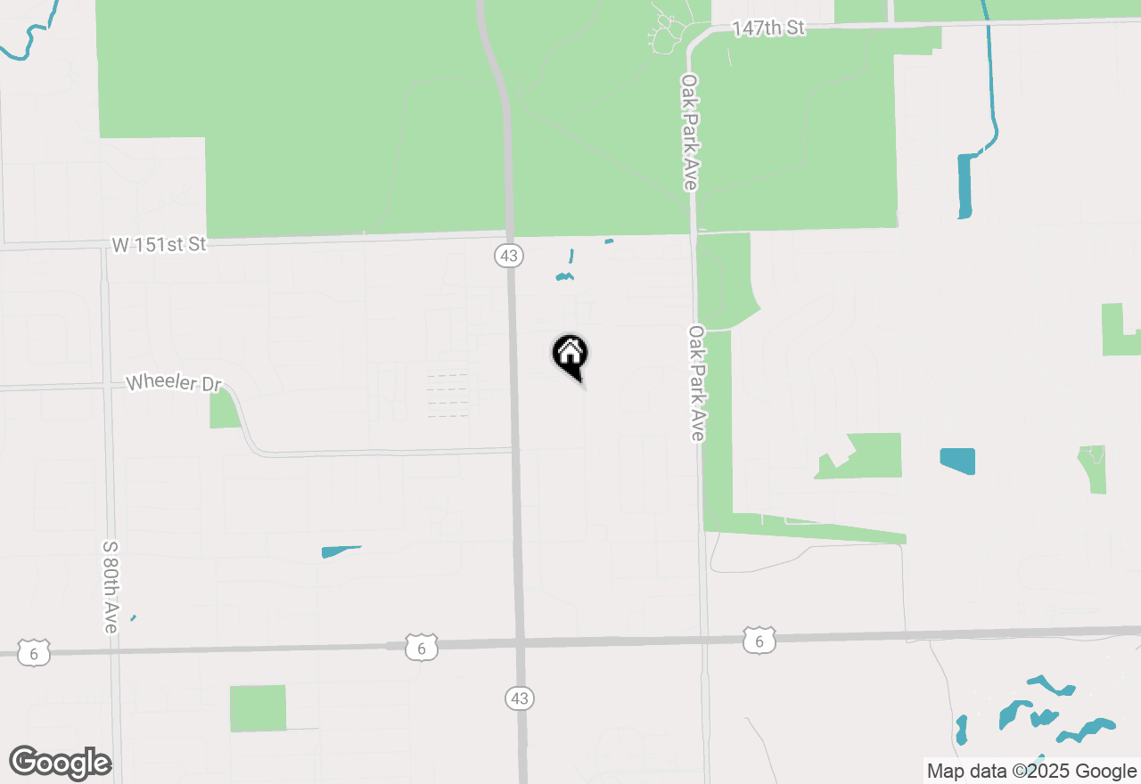 Map of 15420 S 70th Court, Orland Park, IL 60462