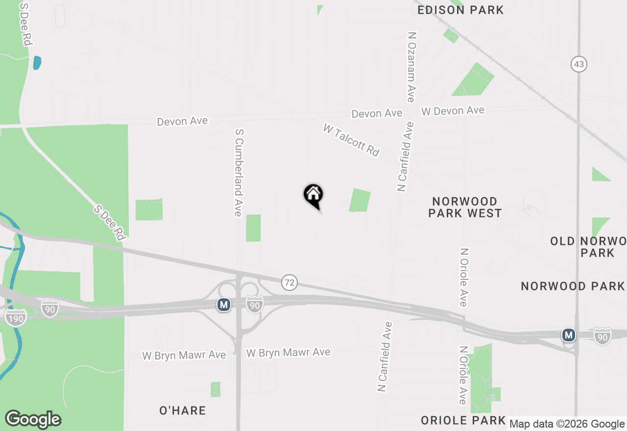 Map of 1621 S Crescent Avenue, Park Ridge, IL 60068
