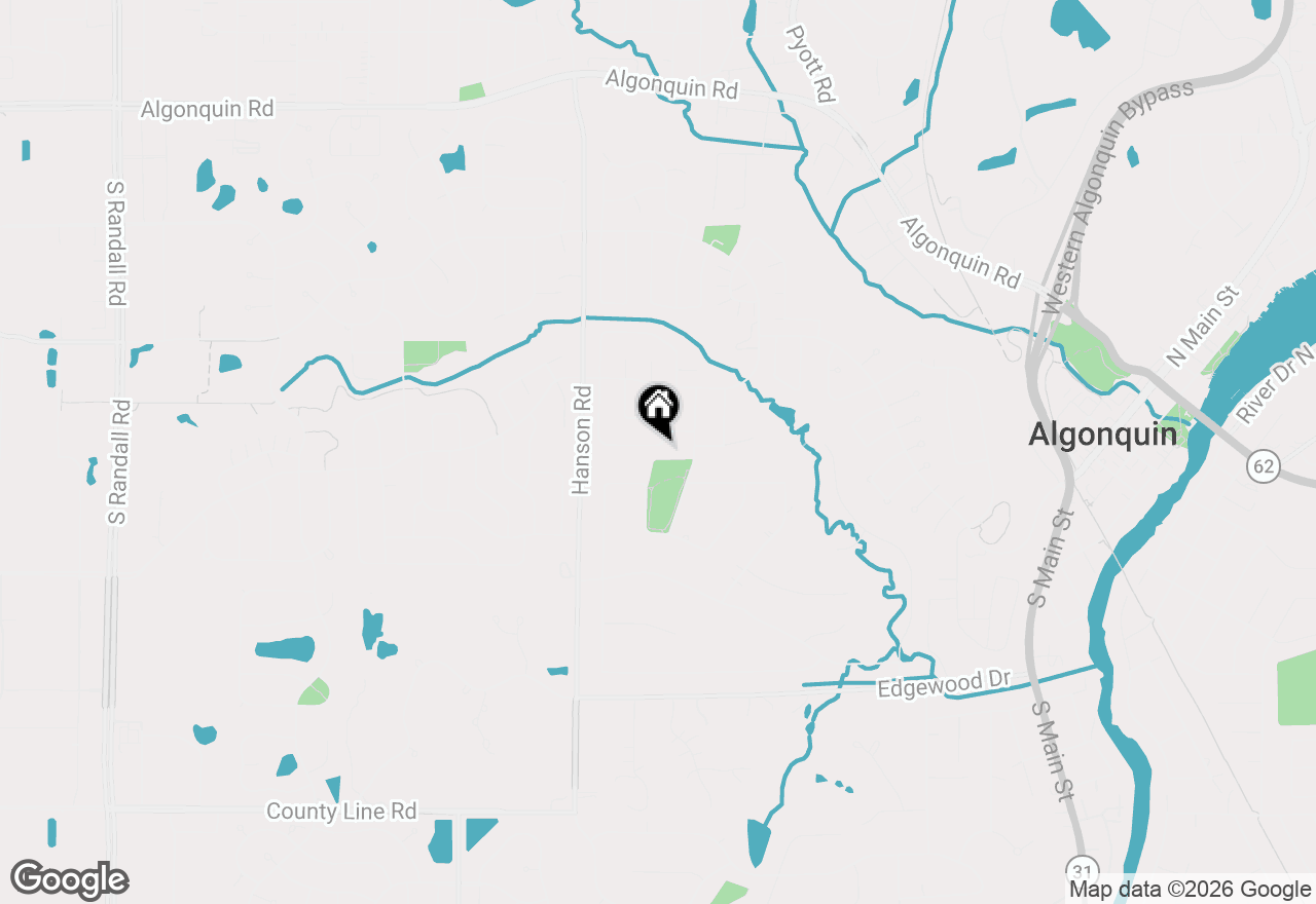 Map of 1341 S Parkview Terrace, Algonquin, IL 60102