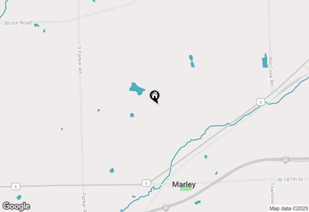 Map of 17965 S Foxhound Lane, Mokena, IL 60448