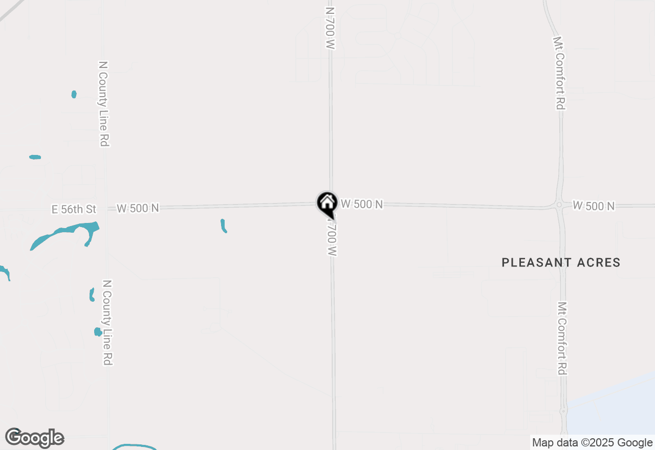 Map of 4902 N 700 W, Mccordsville, IN 46055