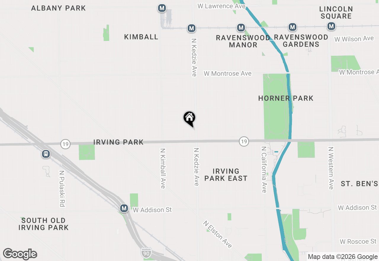 Map of (Address confidential), Chicago, Illinois 60618