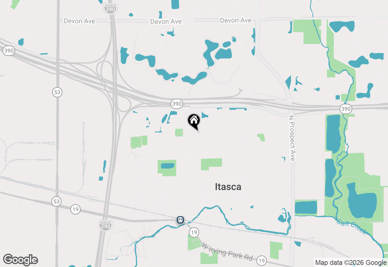 Map of 201 Walters Lane #1A, Itasca, IL 60143