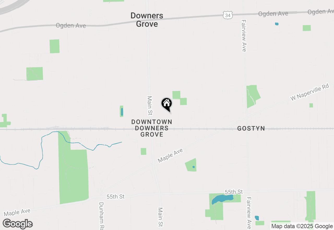 Map of 4927 Bryan Place, Downers Grove, IL 60515