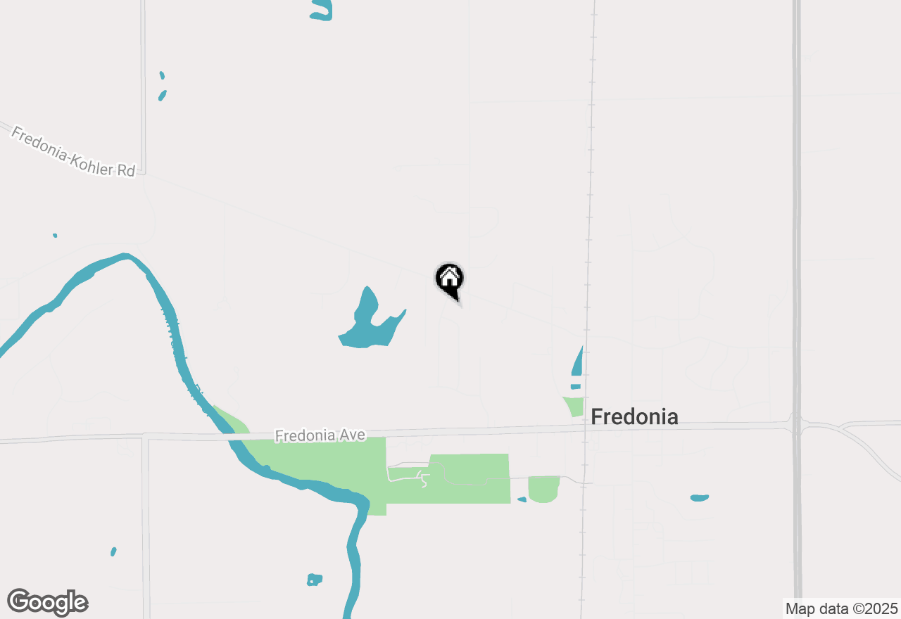 Map of 206 Fox Glen Rd, Fredonia, WI 53021