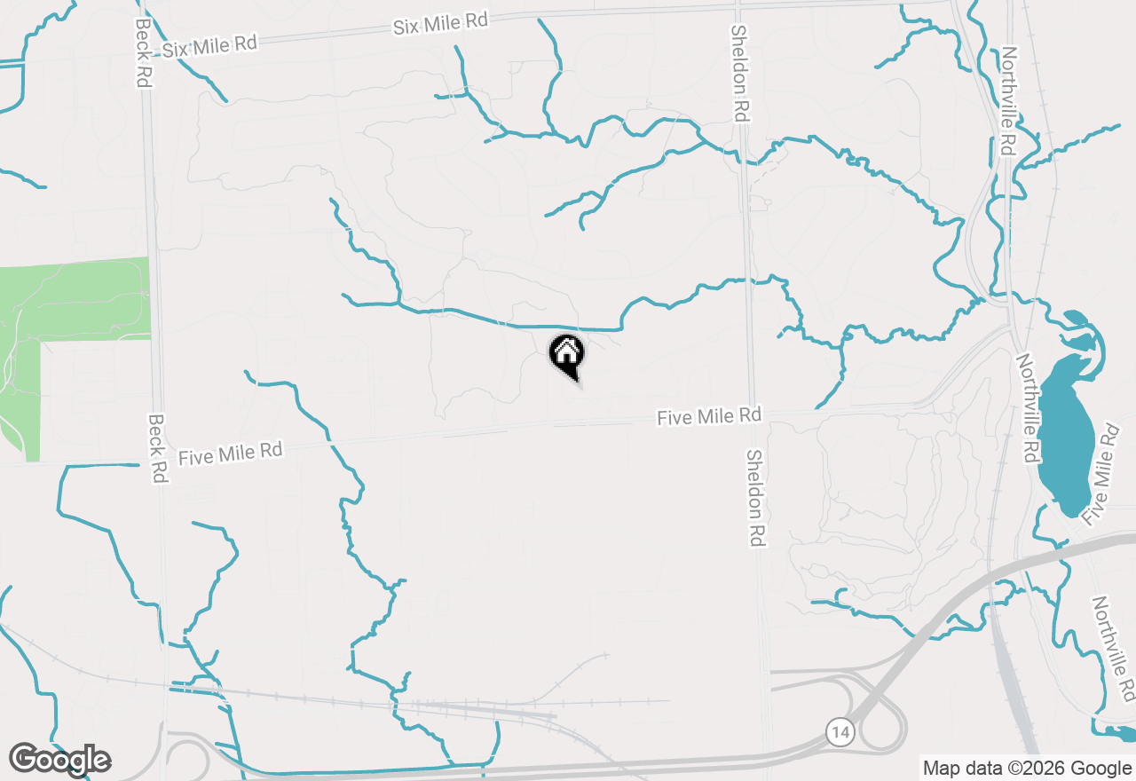 Map of 45042 Broadmoor Circle S, Northville, MI 48168