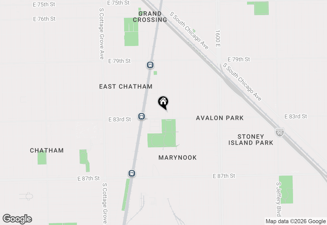 Map of 8235 S Woodlawn Avenue, Chicago, IL 60619