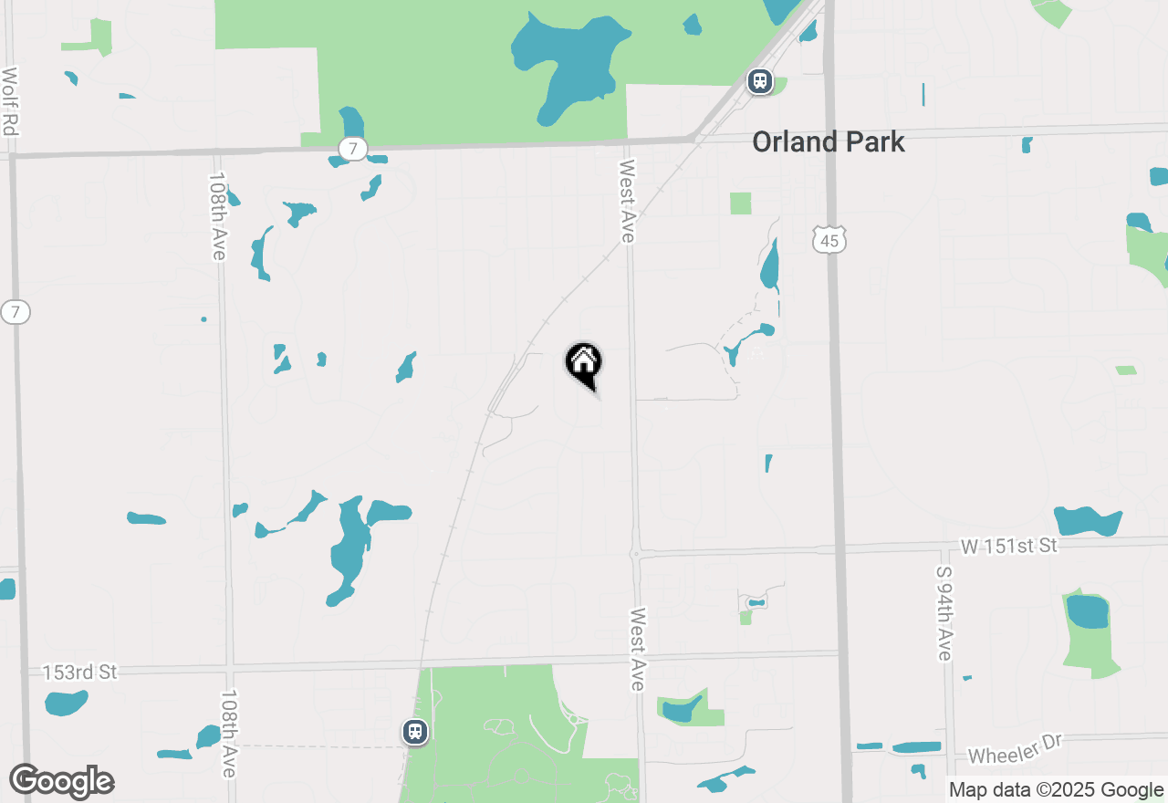 Map of 14785 Highland Avenue, Orland Park, IL 60462
